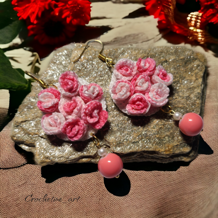 COLLECTION BOUCLES D'OREILLES AU CROCHET - CrochetineArt