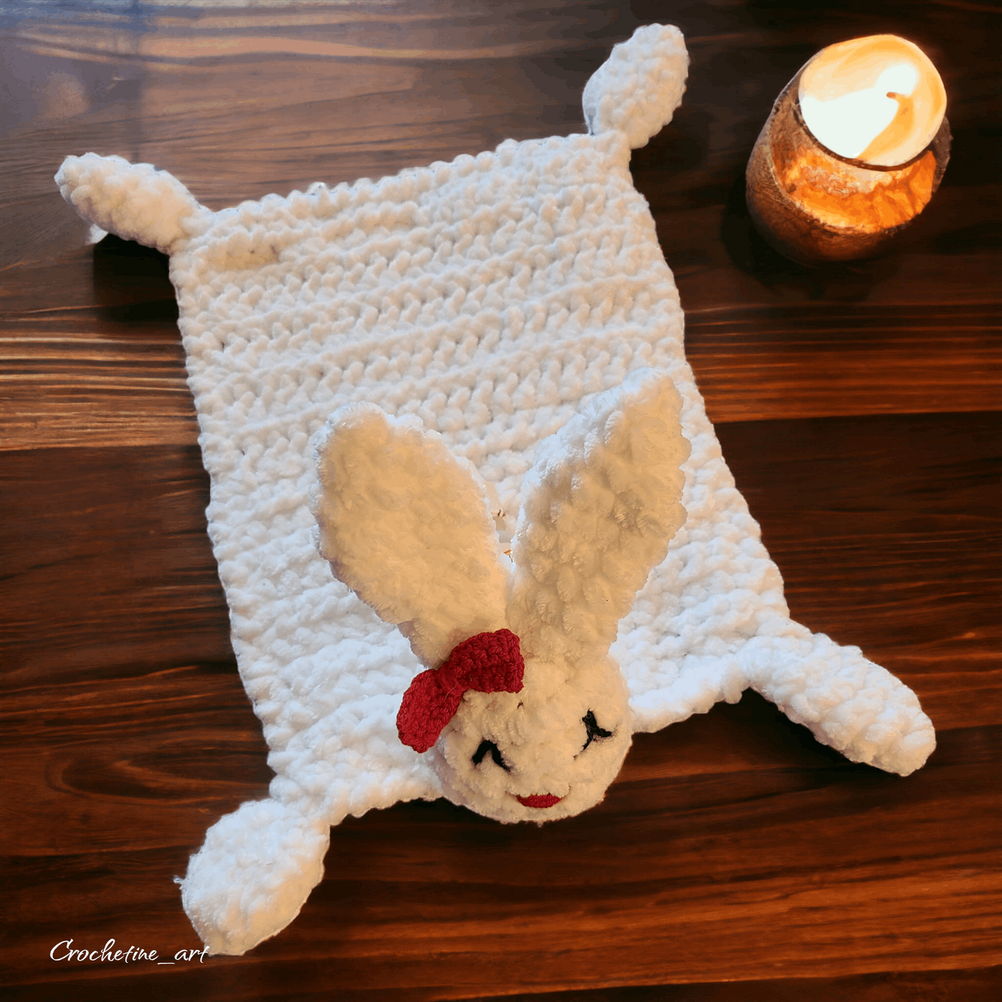 Peluche Doudou Lapin Chiffon Blanc tout doux