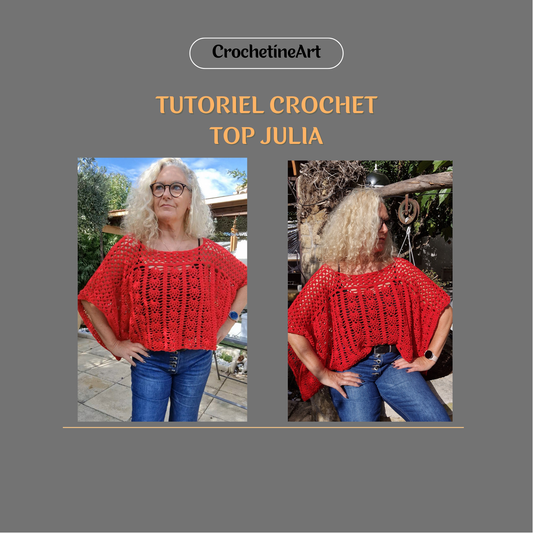 Tutoriel crochet top Julia