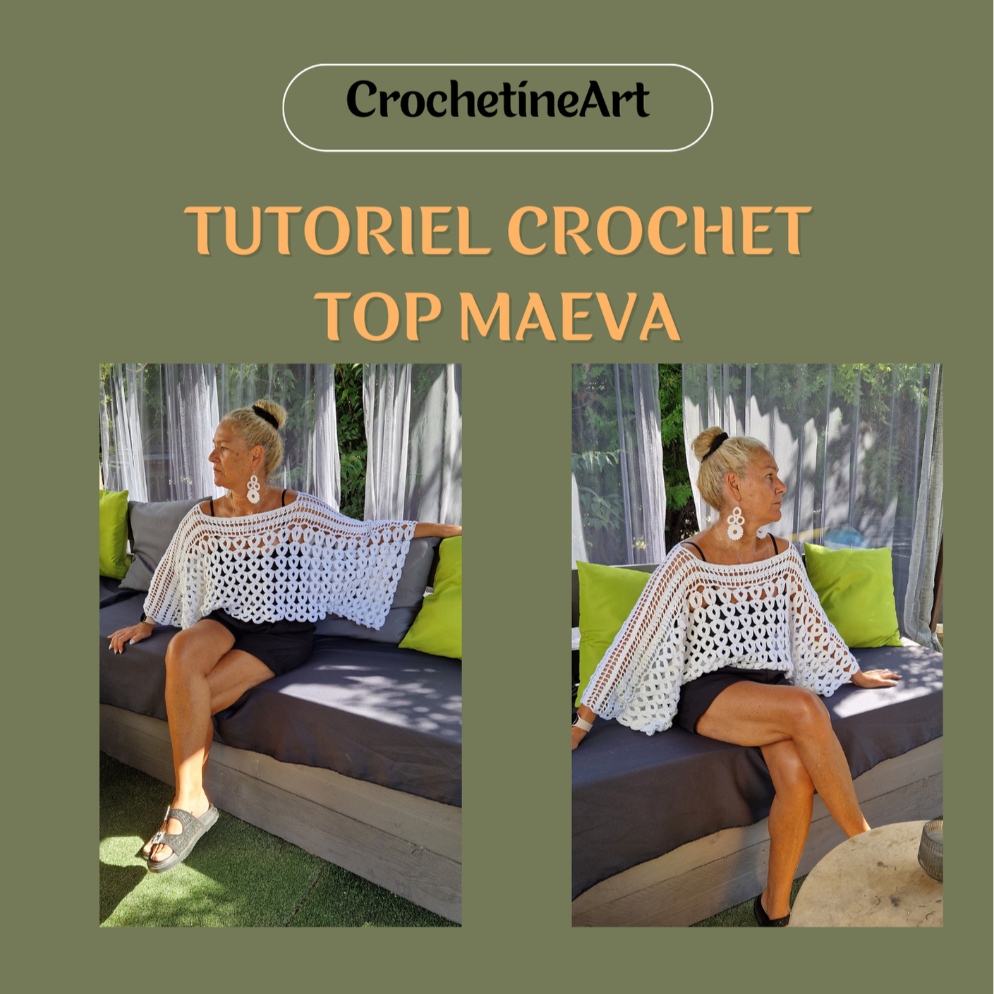 Tutoriel Top Maeva au Crochet ajouré - PDF + Vidéo Pas à Pas